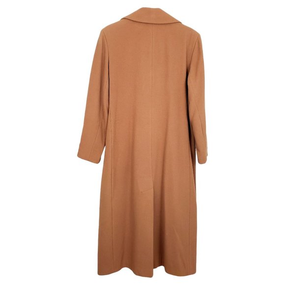 BILL BLASS Vintage Brown Wool & Cashmere Coat - Picture 6 of 13